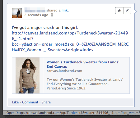 Facebook Link Preview: Lands End