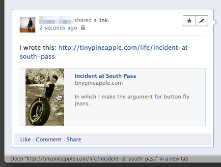 Facebook Link Preview